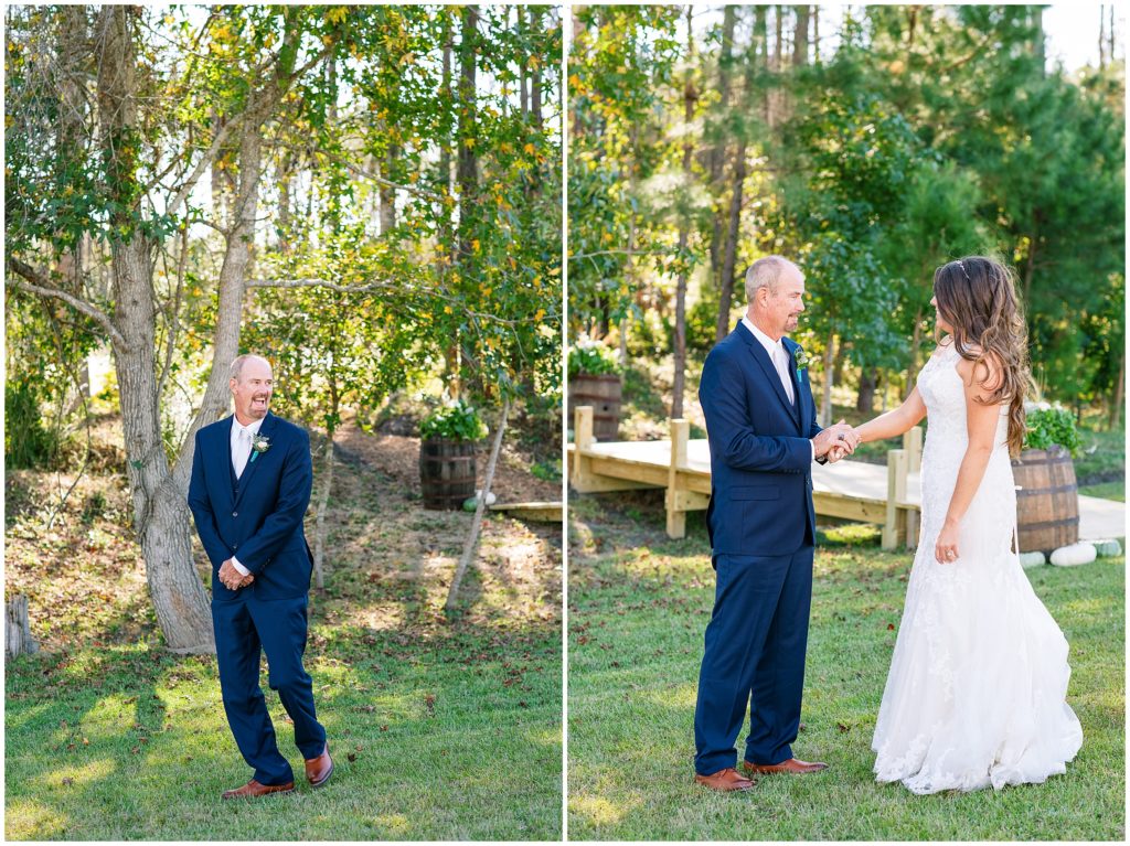 Daddy Daughter First Look Wedding