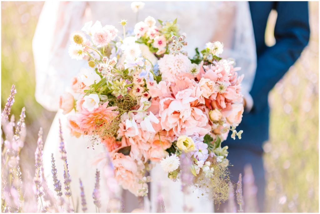 Lavender, blush and mauve wedding flowers by Bower Bird Flowers