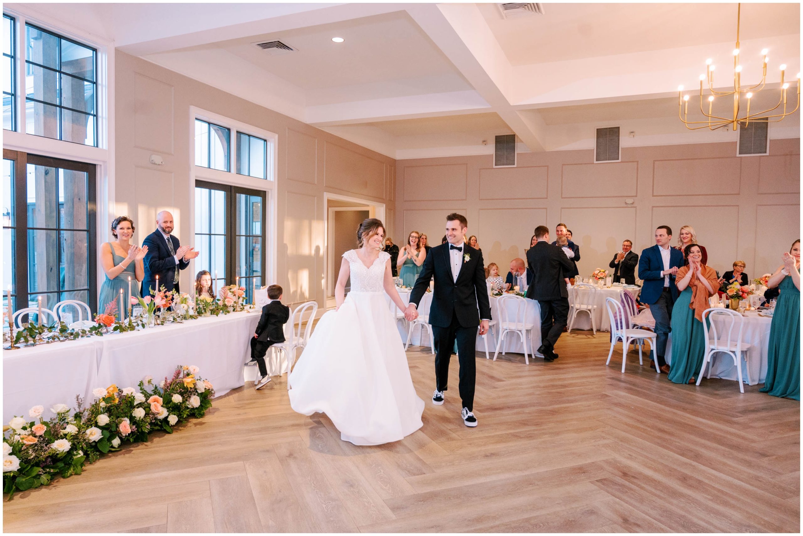 Indoor wedding reception at The Bradford