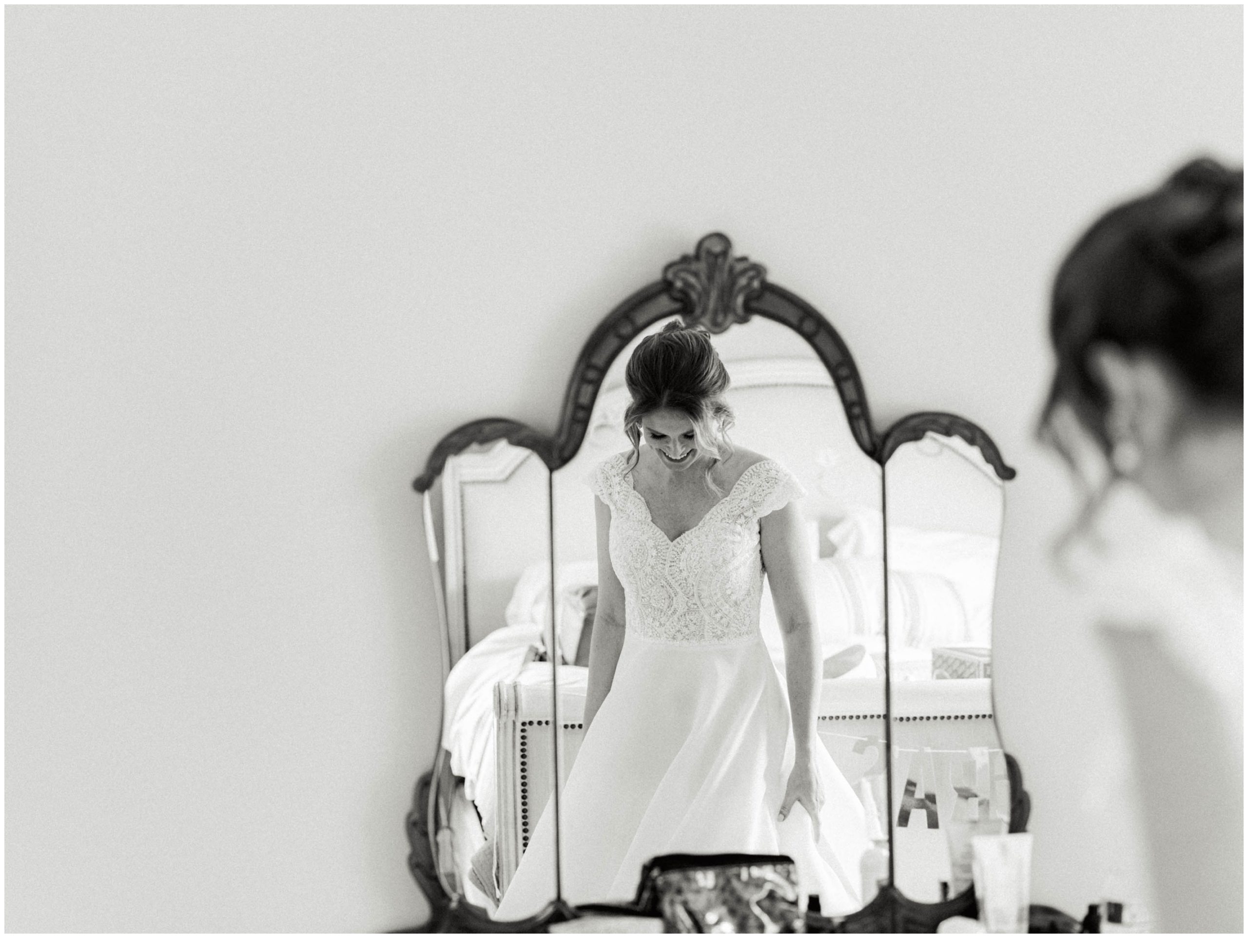 Bride getting ready at The Bradford bridal suite