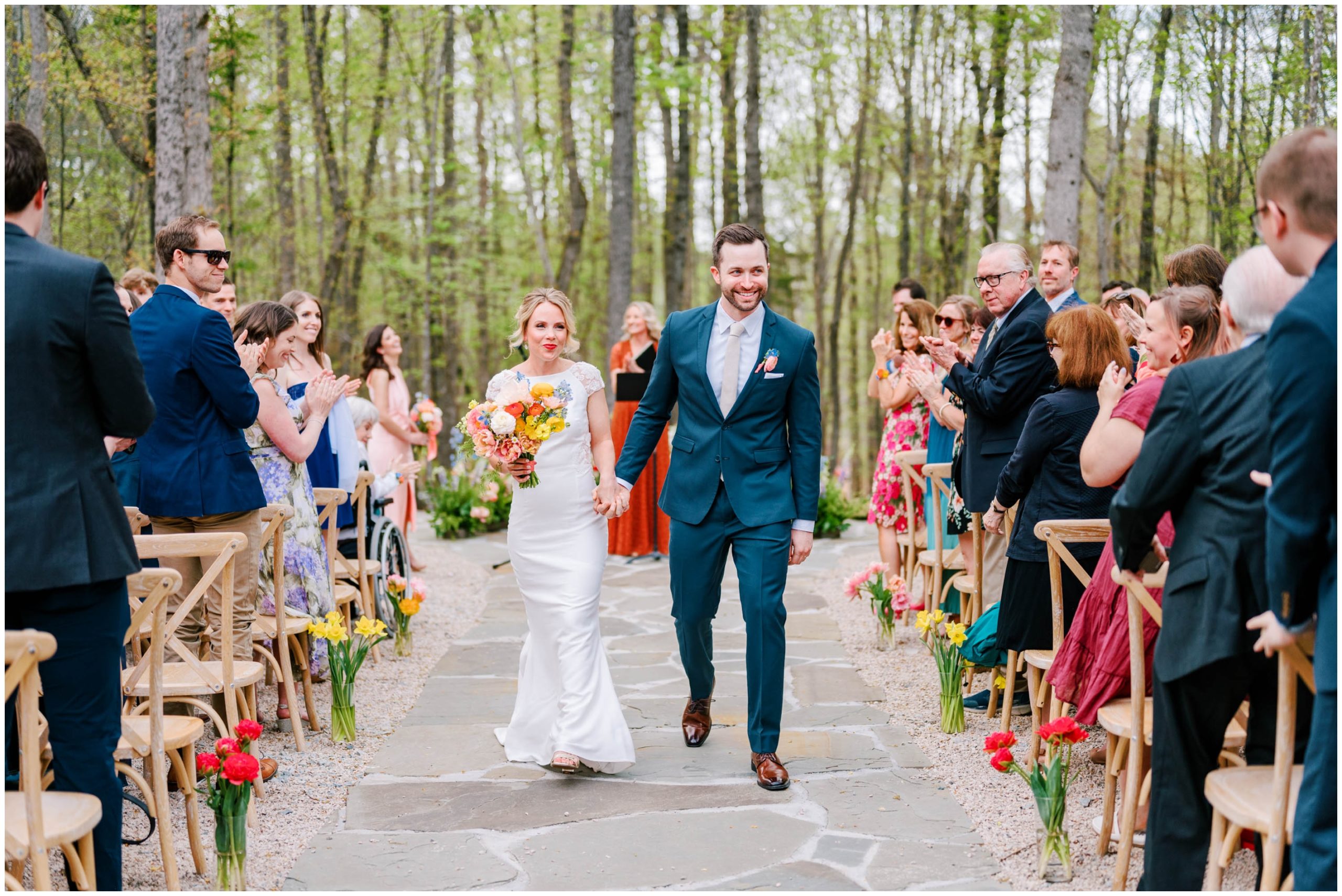 Outdoor wedding ceremony at Carolina Grove