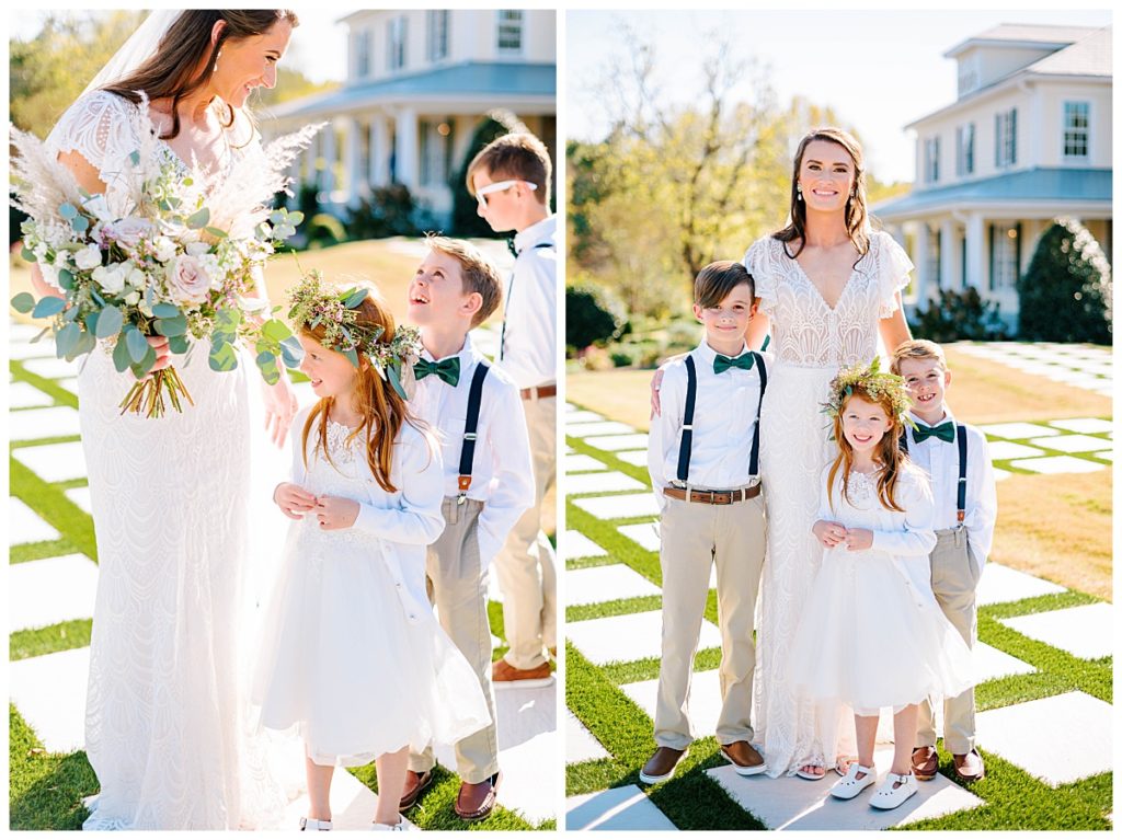 FLOWER GIRL AND RING BEARERS AT THE WALNUT HILL