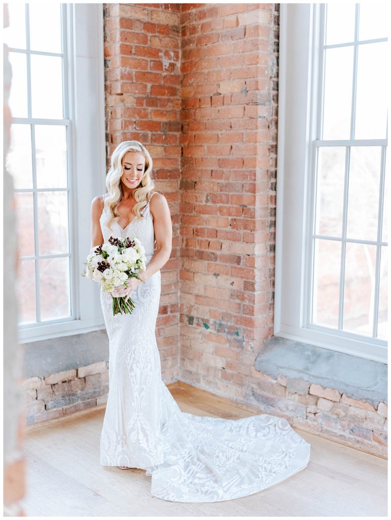bride at the cotton room