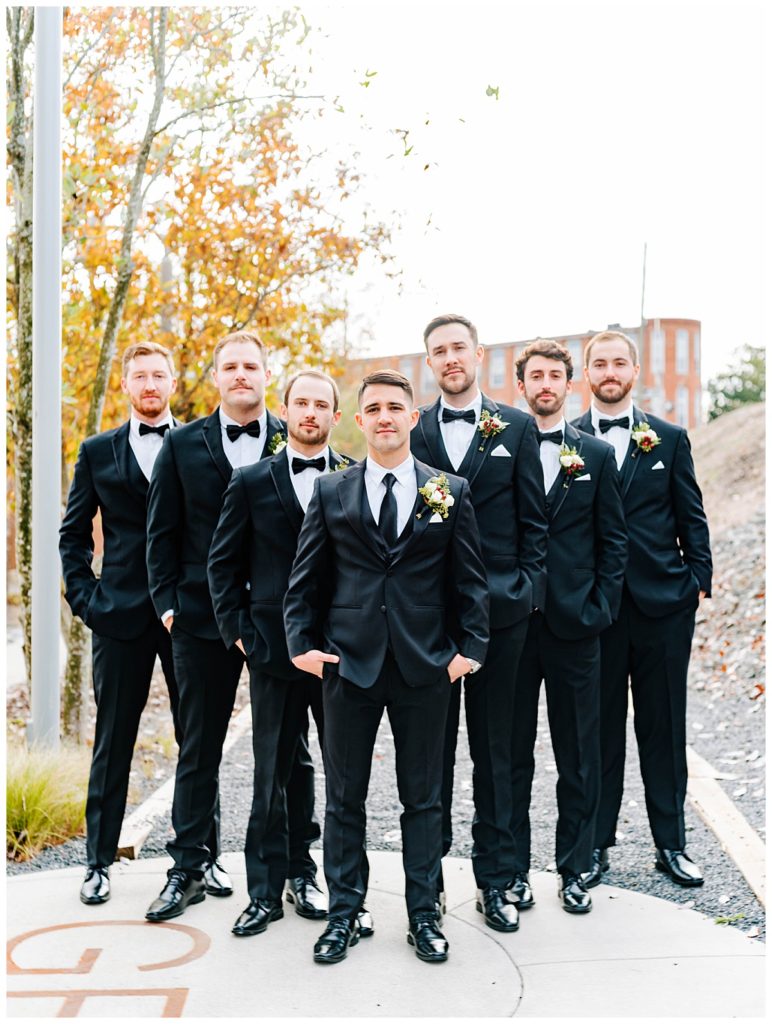 groomsmen at the cotton room