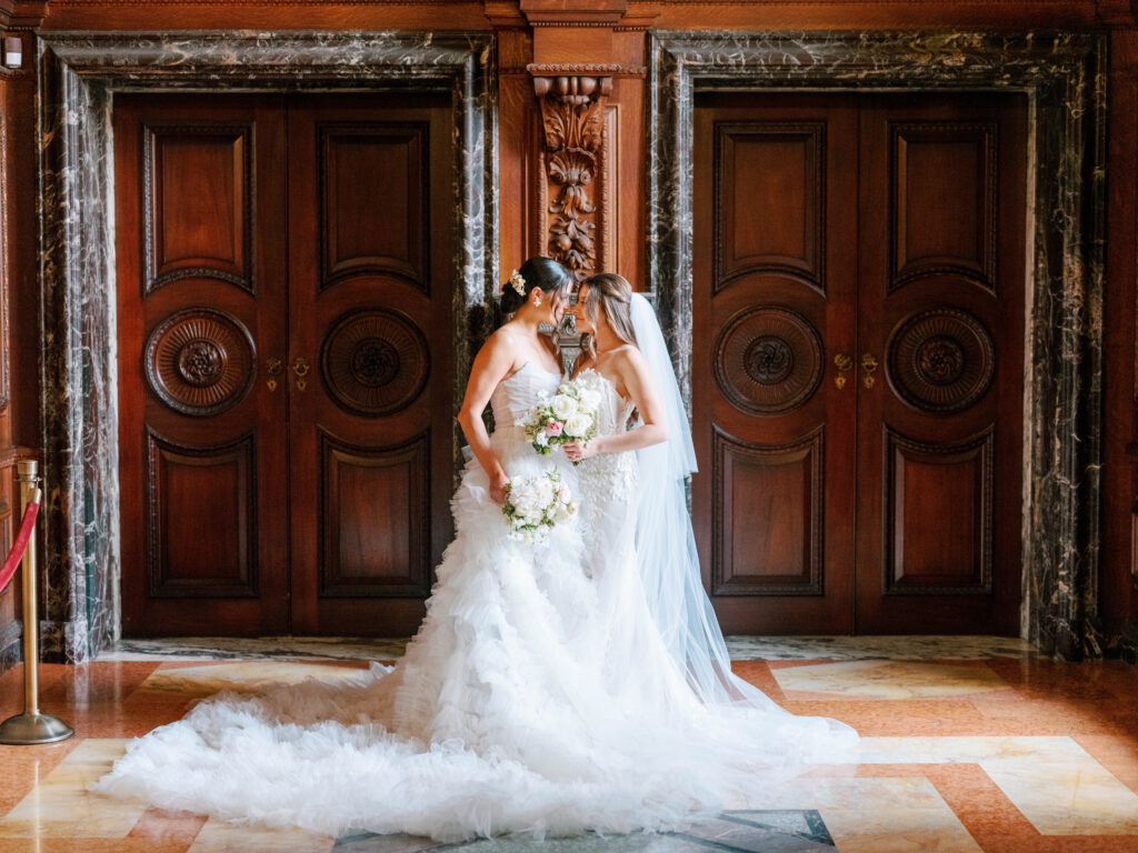 Two Brides getting married at Larz Anderson House in DC