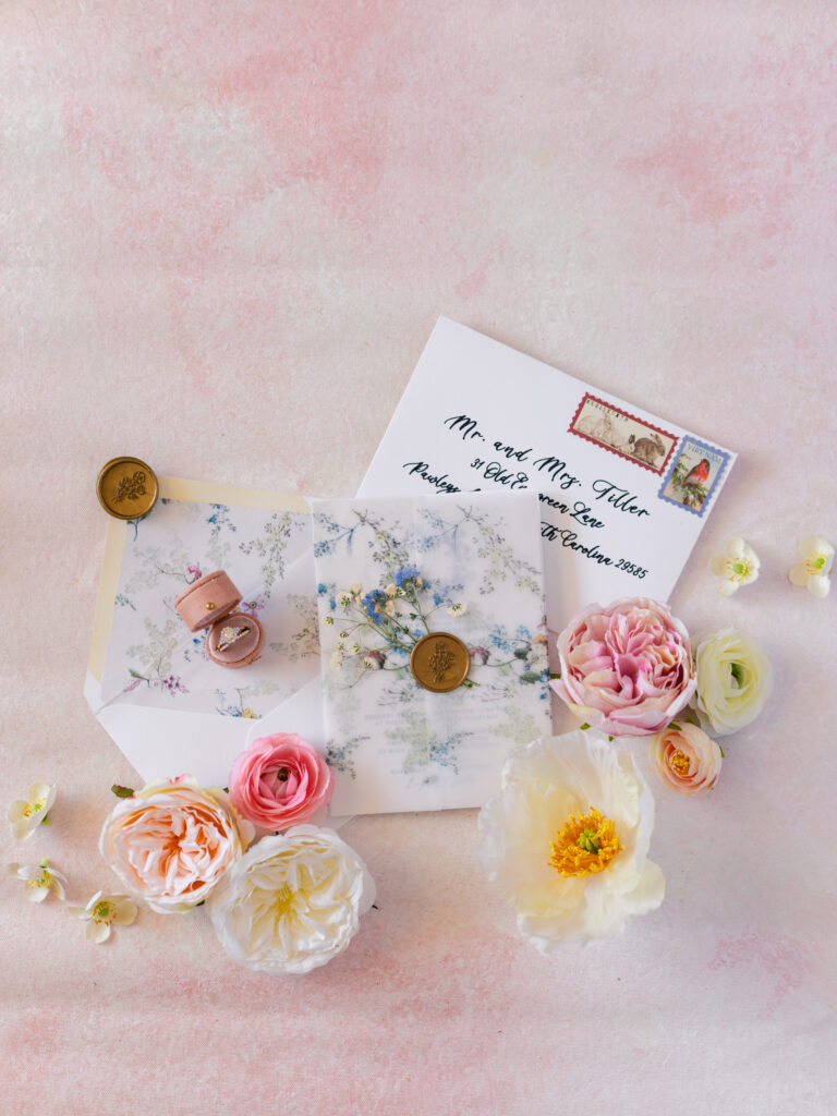 invitation detail photos Raleigh Wedding Photographer